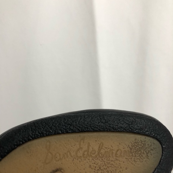 SOLDSam Edelman Black Leather Cone Heel Ankle Boot - Picture 8 of 9